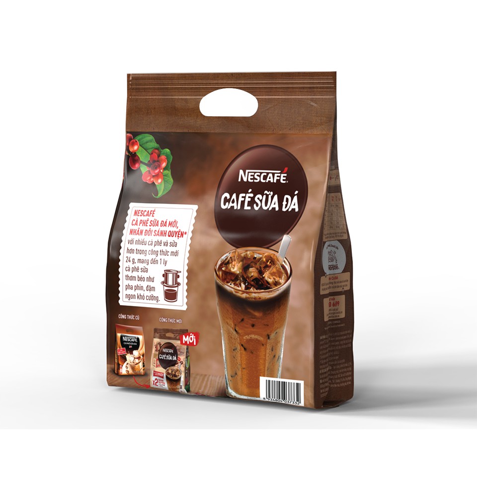 Combo 2 bịch Nescafé cà phê sữa đá (bịch 25 gói x 24 g)