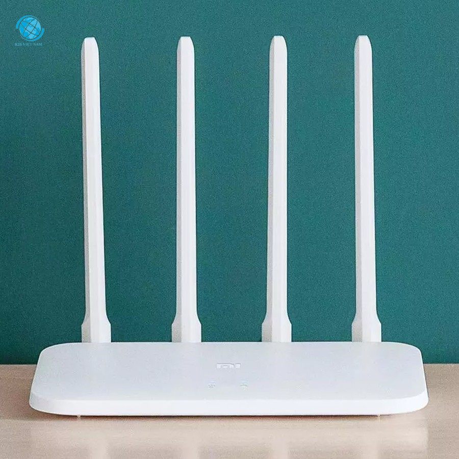 Router không dây Phát wifi Xiaomi 4 râu Gen 4C- Router xiaomi gen 4C hàng chính hãng bảo hành 12 tháng