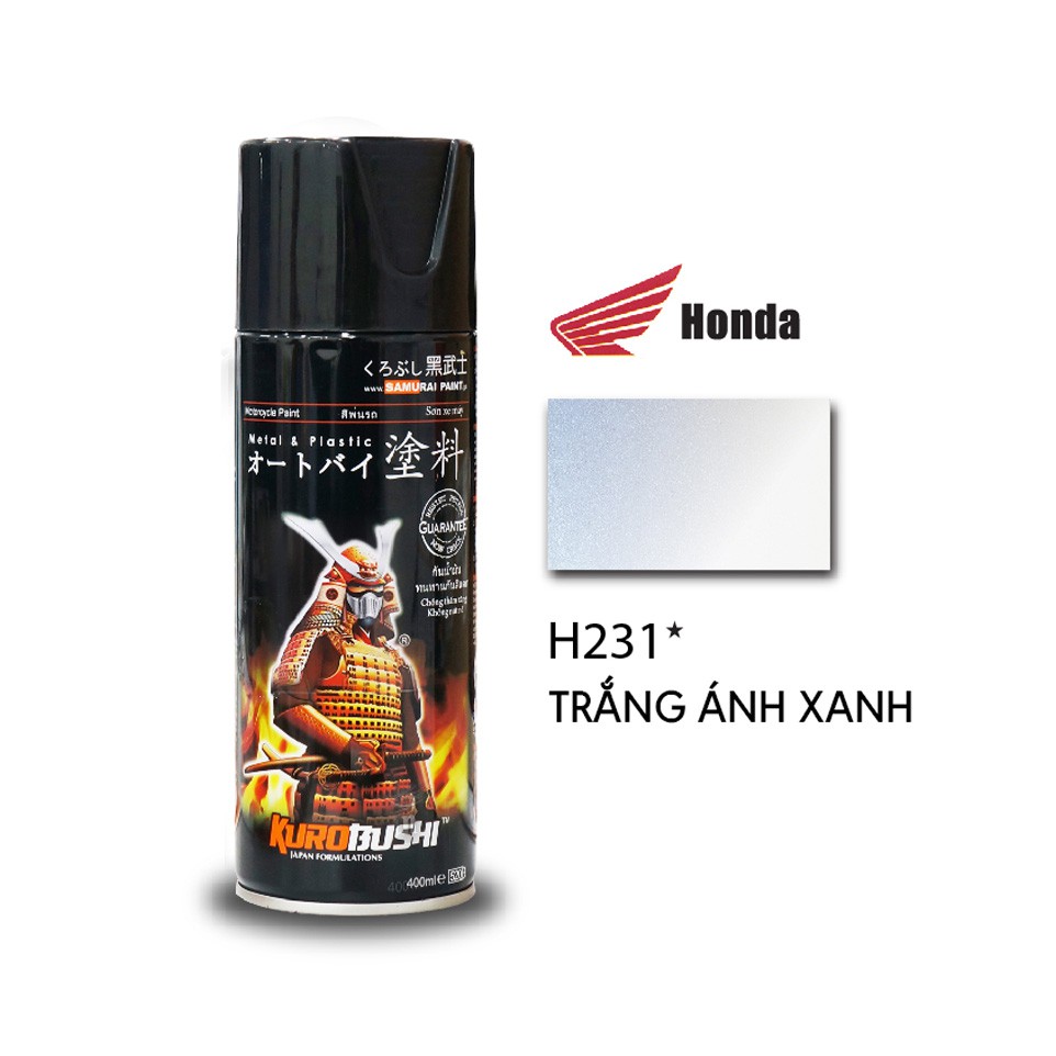 Son Samurai Màu Trắng Ánh Xanh H231