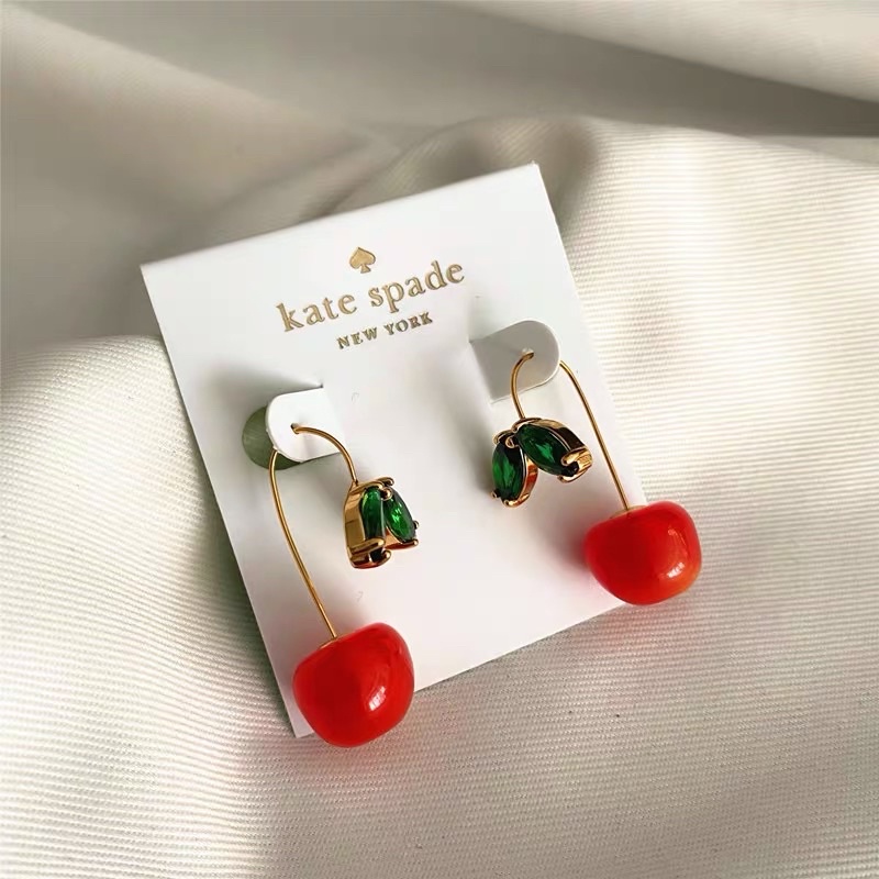 Khuyên tai Kate Spade hình trái Cherry