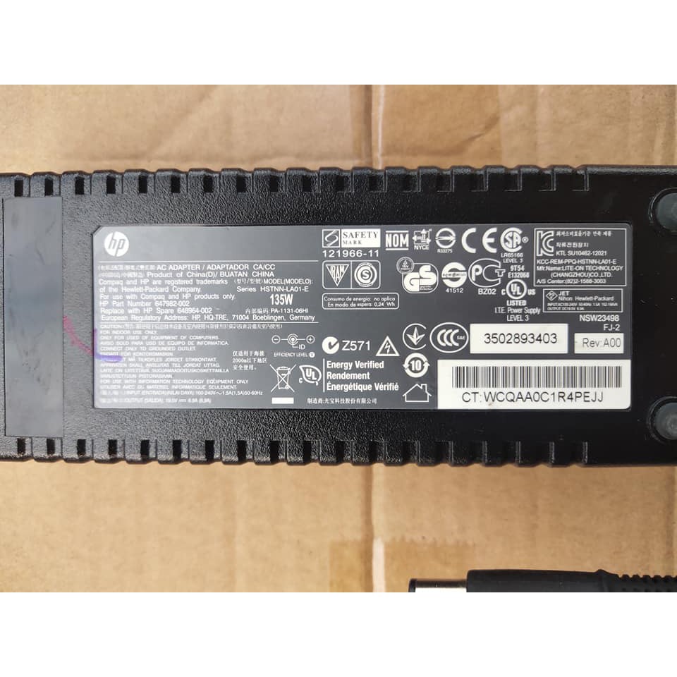 Sạc cho máy tính HP 135W  sạc ZIN, chính hãng