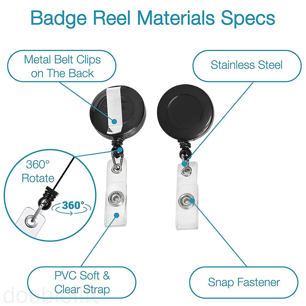 Kẹp dây đeo thẻ đa dụng tiện lợi