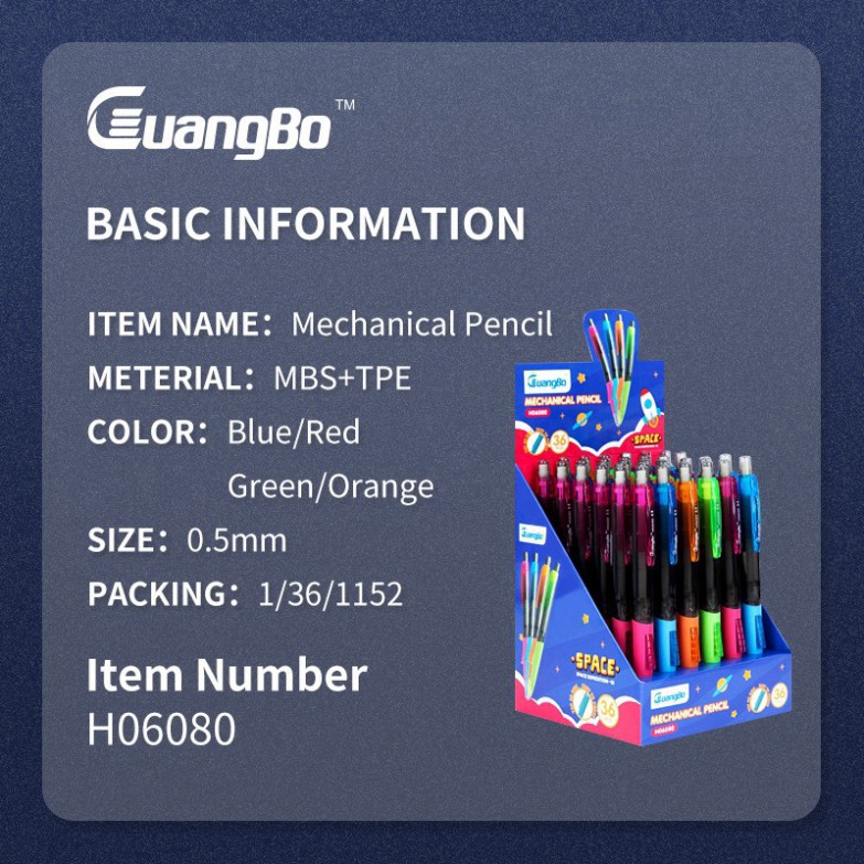 Bút chì kim Guangbo 0.5mm H06080
