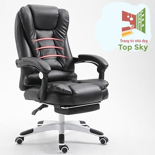 Ghế Giám Đốc Ghế Xoay Văn Phòng Ghế Massage Lưng, Có Để Chân Cao Cấp - Topsky
