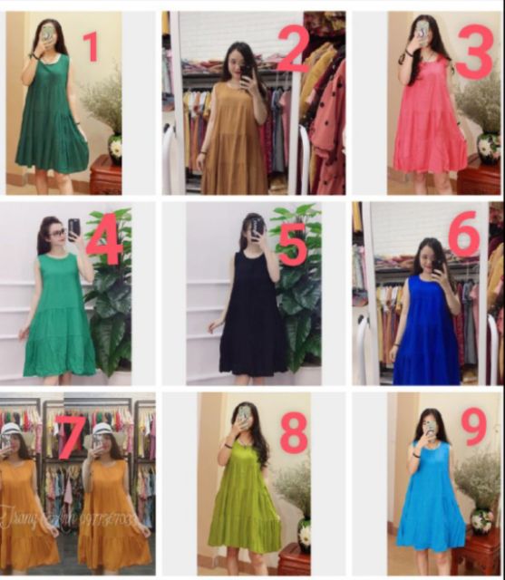 Vay lanh suông , váy bầu