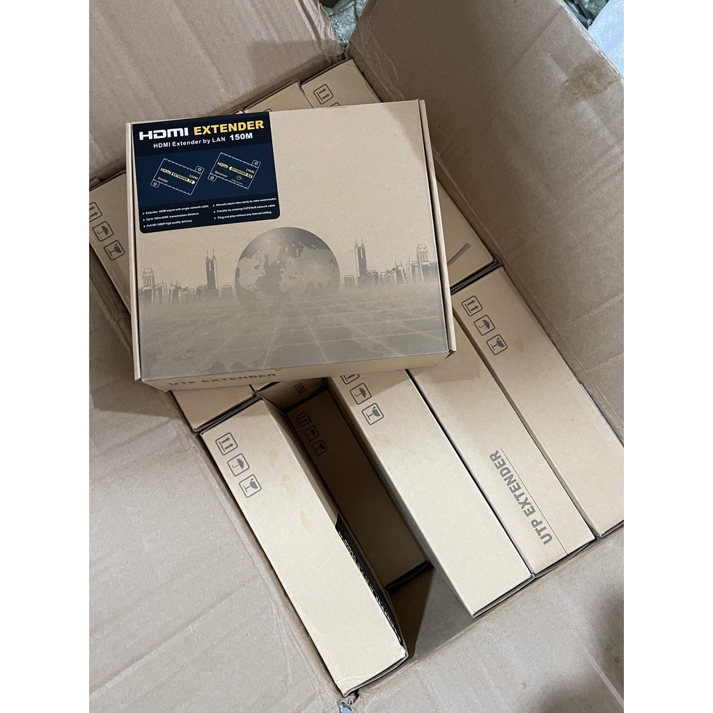 Bộ Kéo Dài HDMI Qua Cáp Mạng Lan 150m - SẴN HÀNG