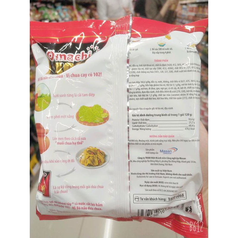 MÌ OMACHI 102 BÒ NẤU DƯA CHUA,MÌ NẦU BÒ CAY,KAY A KAY ,rẻ vô địch | BigBuy360 - bigbuy360.vn