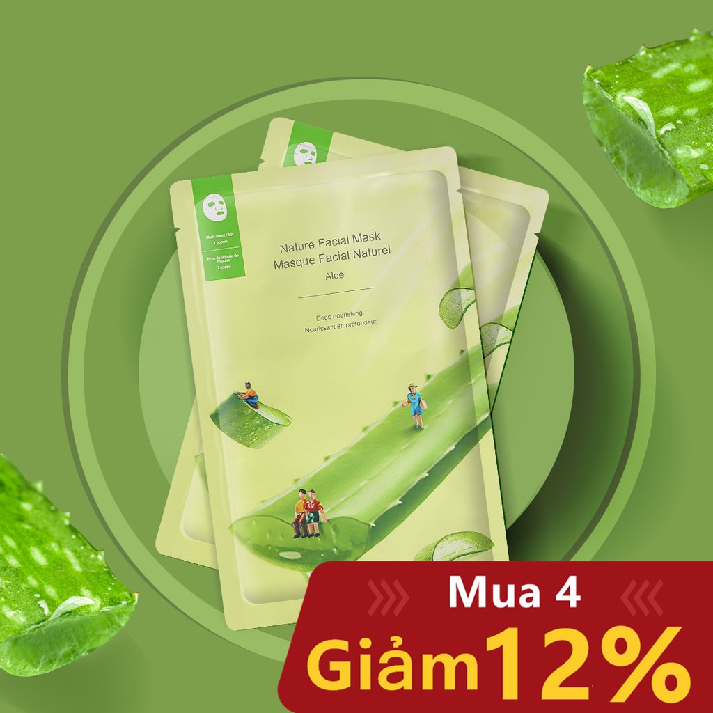 Mặt Nạ Dưỡng Da/Trắng Da  Mặt Nạ Trắng Da Sạch MINISO Nhờn Dưỡng Âm Cao Cấp Vitamin Facial- Hàng chính hãng