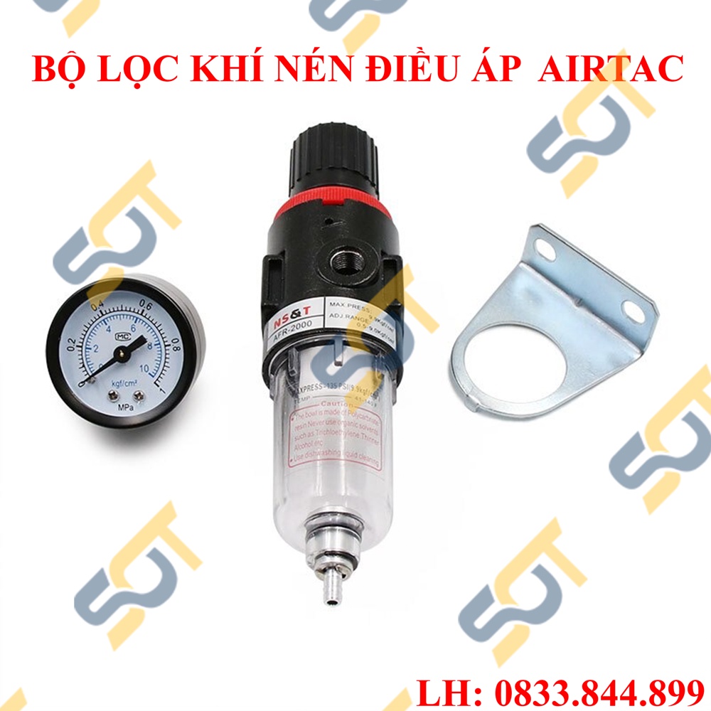 Bộ lọc khí nén đơn có điều áp Airtac AFR, BFR