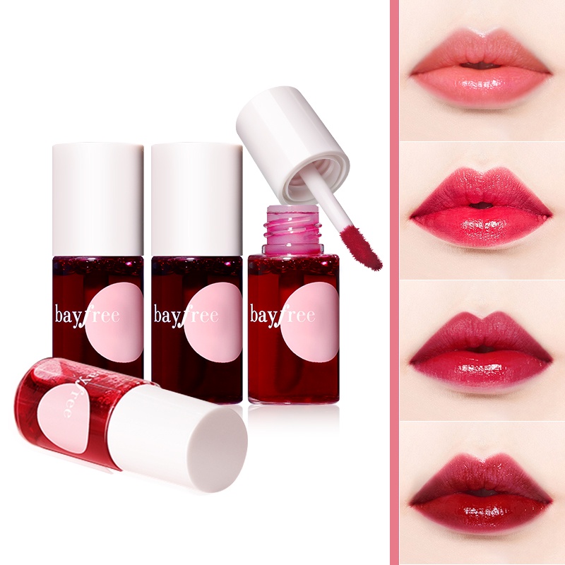 Set 4 son kem BAYFREE màu sắc nhung lì dạng lỏng sáng bóng mềm mịn dùng làm kem má hồng được