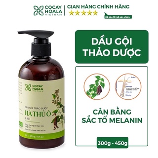 Dầu gội thảo dược hà thủ ô 2 in 1 cỏ cây hoa lá 300ml chai nhỏ, 450ml chai lớn
