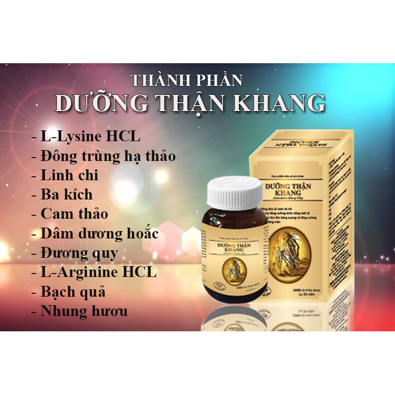 ✔️️️(Chính Hãng) Dưỡng Thận Khang - Giúp bổ thận, làm ấm bàng quang, cải thiện sinh lý, tiểu đêm dùng cho cả Nam và Nữ