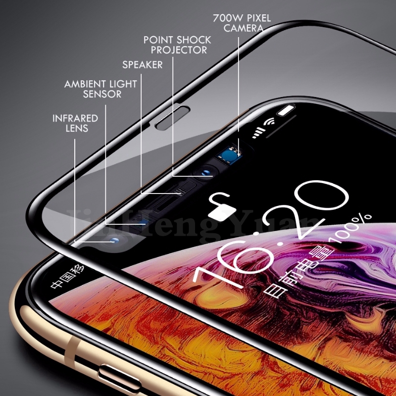 Kính cường lực dán toàn màn hình 10D trong suốt cao cấp cho IPhone 6 6S 7 8 Plus X XS 11 12 Pro MAX Mini XR