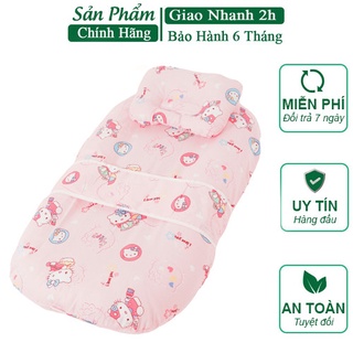 Đệm ngủ cho bé, đệm ngủ thông minh cho bé giúp bé ngủ ngon, hàng 2 lớp tặng kèm gối chống méo đầu cho bé