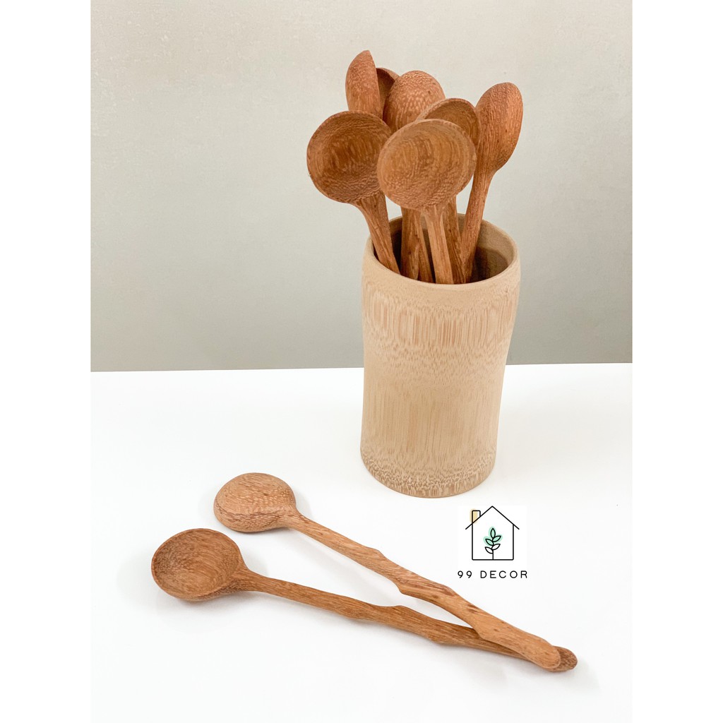 Muỗng - Thìa Gỗ Tự Nhiên Deccor Phụ Kiện Trang Trí Bàn Ăn- Wooden Spoon