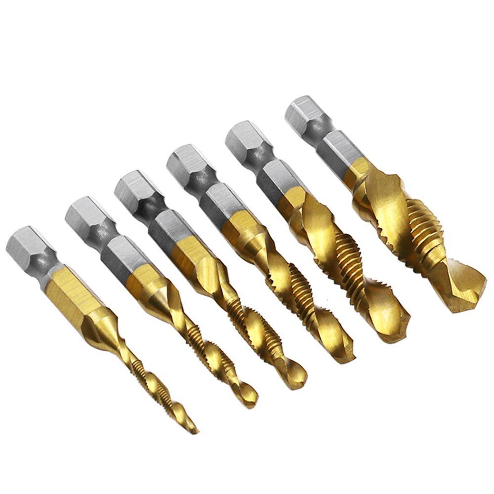 Bộ 6 Mũi Khoan HSS Thiết Kế Đầu Lục Giác Chuyên Dụng