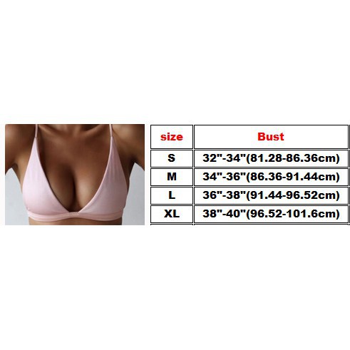 Ღ𝓂ℰNew Women Athletic Sport Bikini Tops Push-Up Padded Swimwear Swimsuit Beachwear