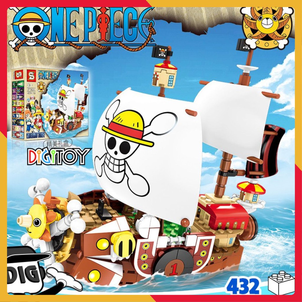[ẢNH THẬT] 🎲 Lego 🎲 One Piece Thuyền Thousand Sunny - SY6299 - Đồ chơi lắp ráp, 432 mảnh, mô hình one piece
