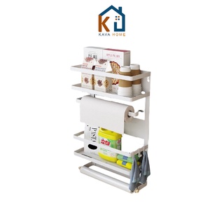 [Mẫu mới 2021] Kệ hút tủ lạnh  KAVA 1 tầng/2 tầng/ 3 tầng (Kệ hút nam châm không cần khoan, dính chắc chắn)