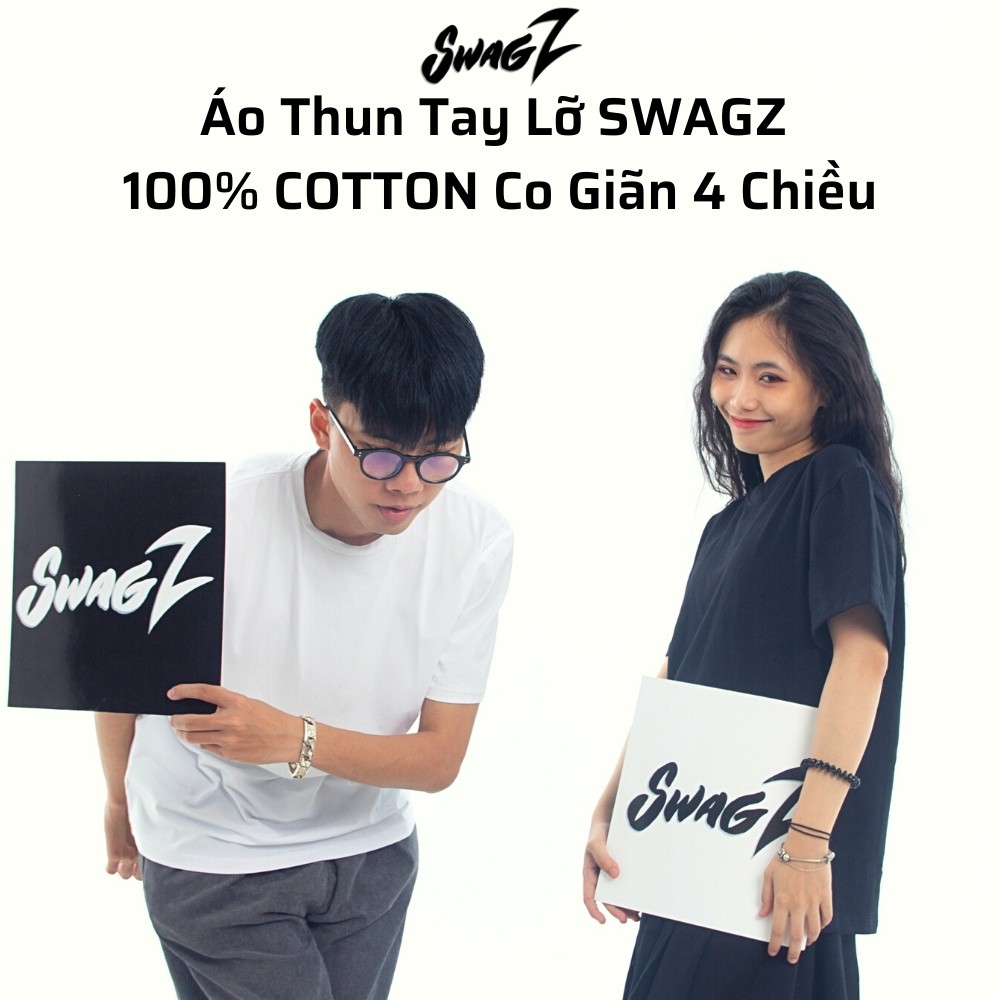 Áo thun tay lỡ SwagZ dáng Unisex form rộng phong cách Ulzzang SW0000 | BigBuy360 - bigbuy360.vn