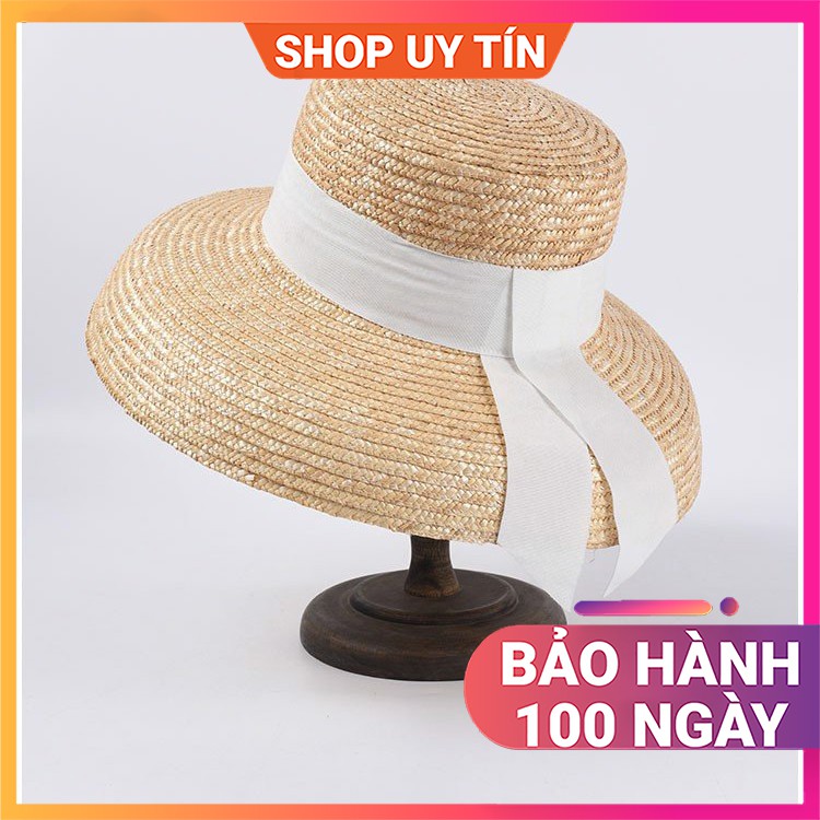 Mũ Đi Biển - Nón Cói Rộng Vành Vintage Cao Cấp Nữ Đẹp