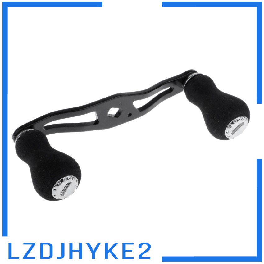 Tay cầm máy câu cá thay thế DIY bằng hợp kim nhôm màu đen