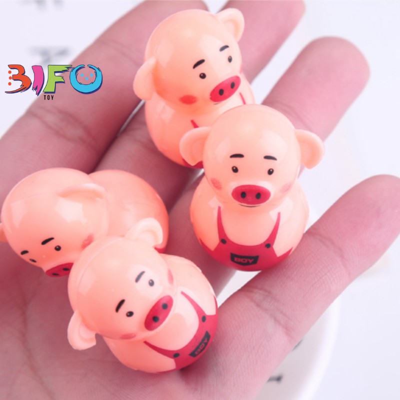 Đồ chơi lật đật mini heo Piggy tumbler đáng yêu vừa chơi vừa trang trí