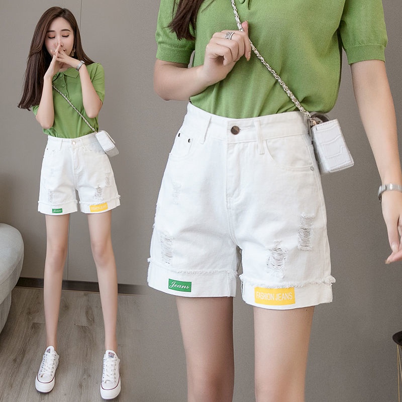 Quần Short Denim Trắng 165748 Quần Short Nam Thời Trang Hàn Quốc