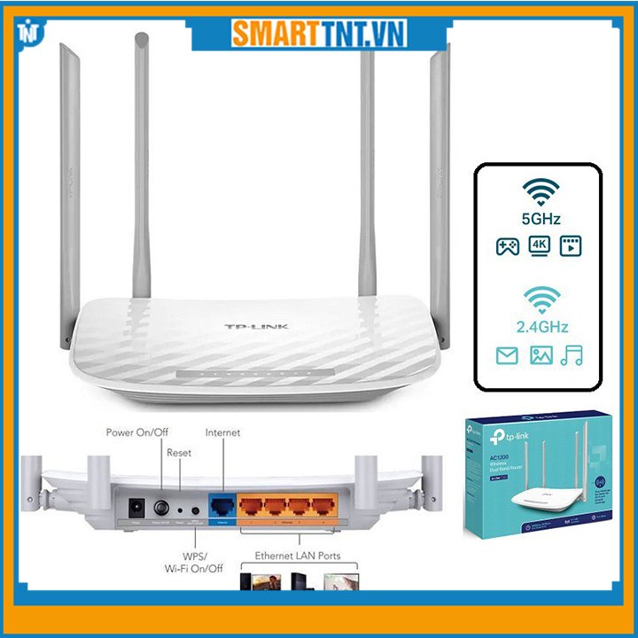 Bộ phát wifi băng tần kép TP-Link Archer C50 Wireless AC1200Mbps mới