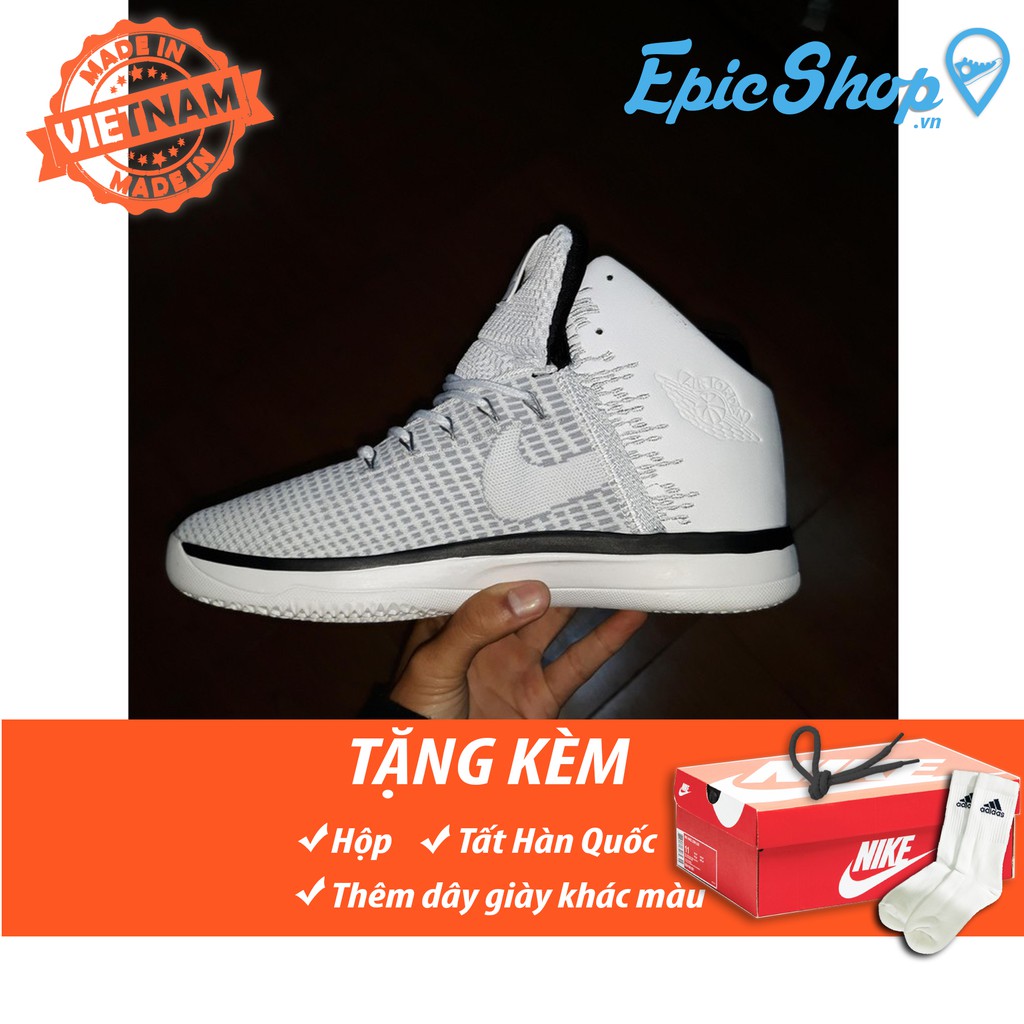 [FREE SHIP + FULL BOX] Giày jordan 31 trắng giá rẻ