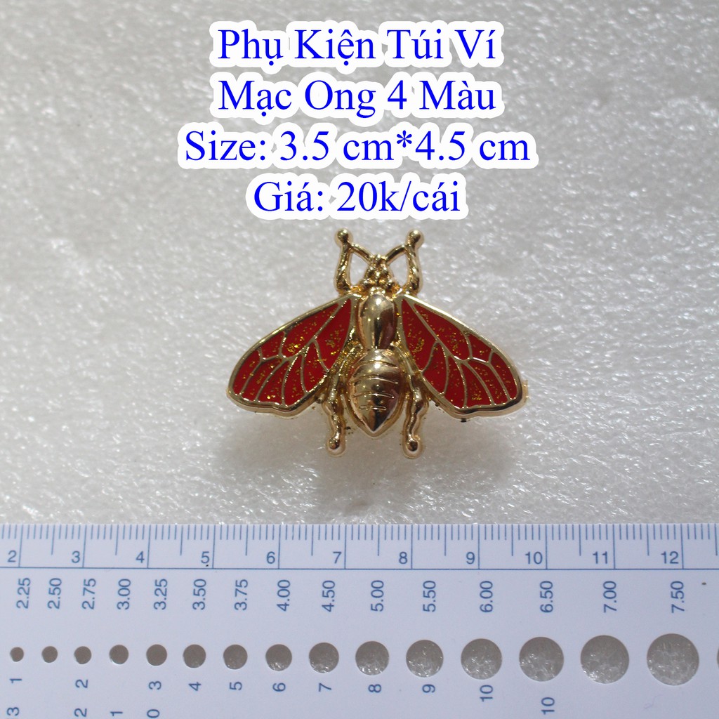 Mạc ong 4 màu / Mạc ong trang trí 3,5cm x 4,5cm