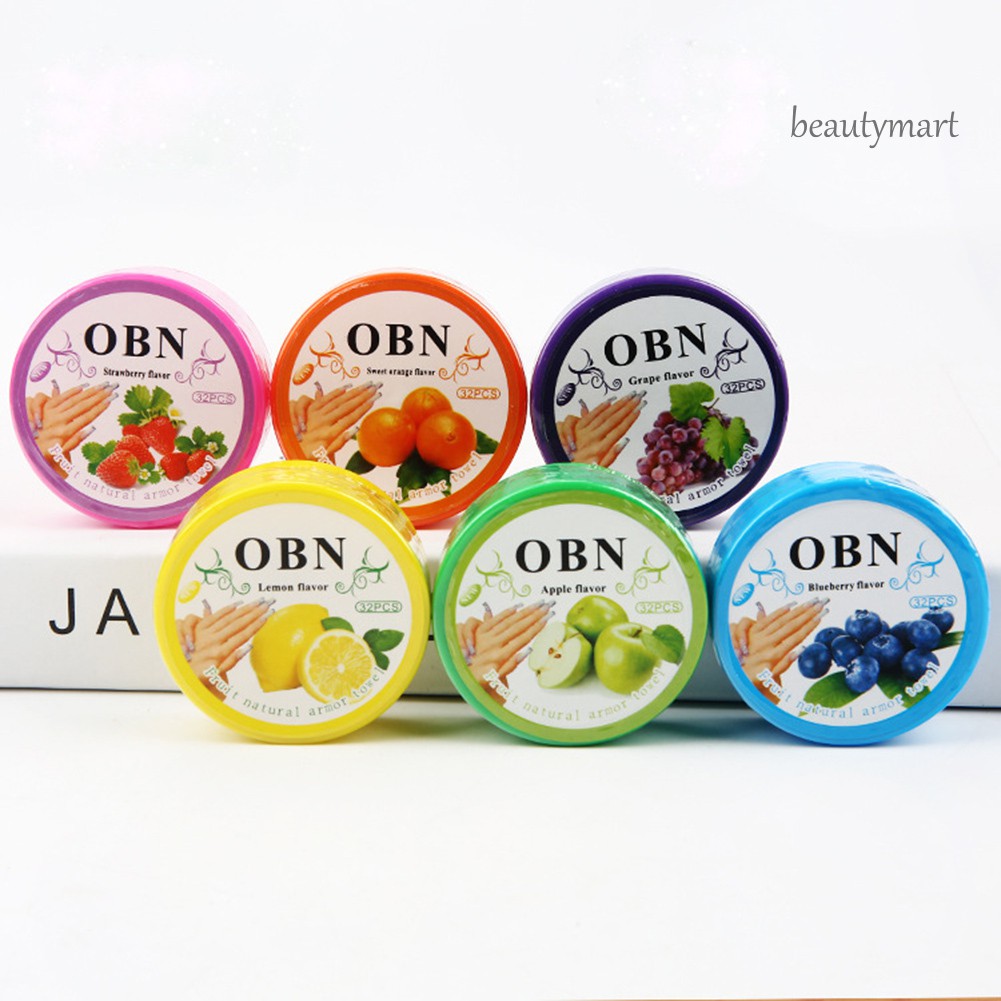 [Hàng mới về] Hộp khăn ướt tẩy sơn móng tay hương trái cây sử dụng một lần