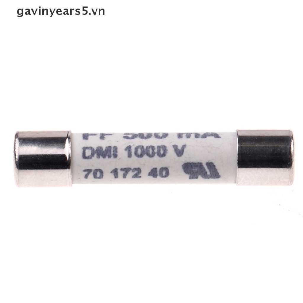 Cầu chì FF 0.5A 500mA 1000V F15B F17B F18B 6.3x32mm