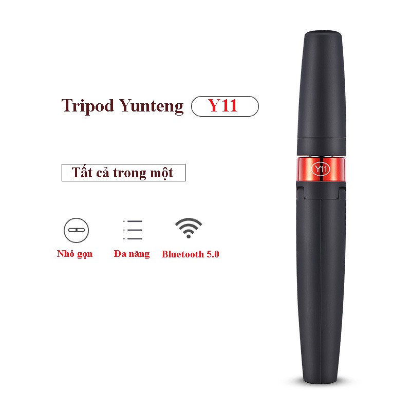 Gậy Tripod Y11 bluetooth, Gậy tripod đa năng kiêm chân đỡ điện thoại, Tripod chụp ảnh, chân máy quay.. | BigBuy360 - bigbuy360.vn