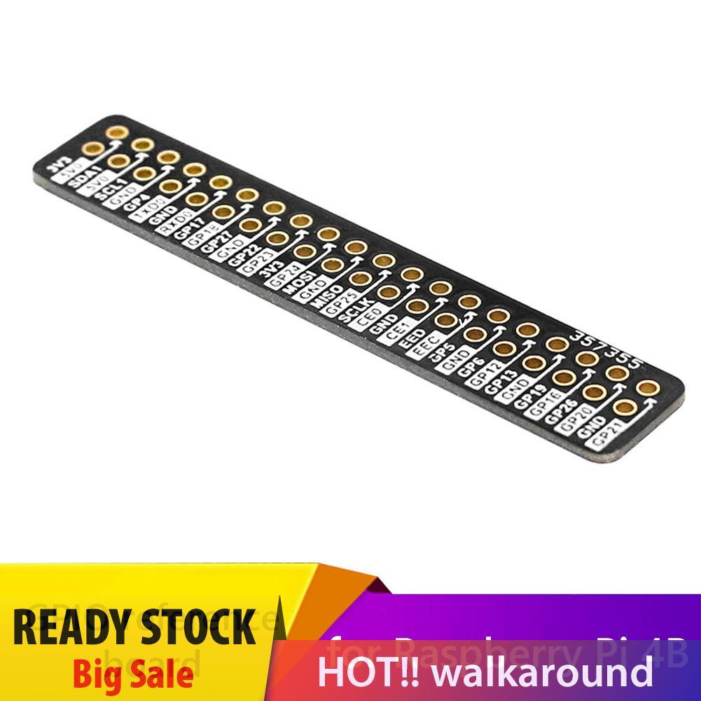 walkaround Raspberry Pi 4B GPIO Reference Board Fit for Raspberry Pi 2 Type B/ B+