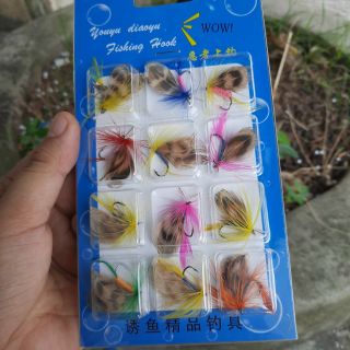 Sét 1 vỉ mồi muỗi 12 con siêu nhậy cá