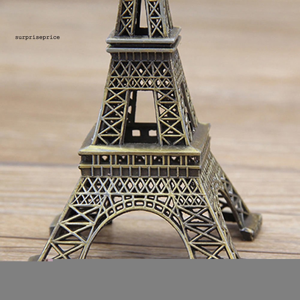 Mô hình tháp Eiffel 15cm kiểu cổ điển chất liệu hợp kim đồng