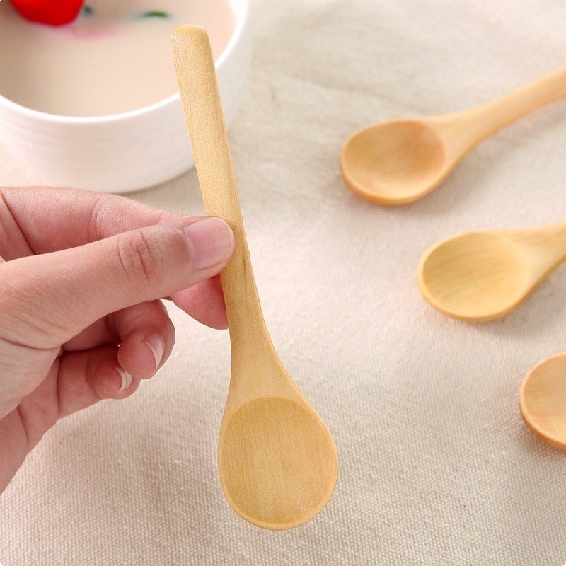 Muỗng gỗ múc gia vị cà phê dễ thương cho bé
