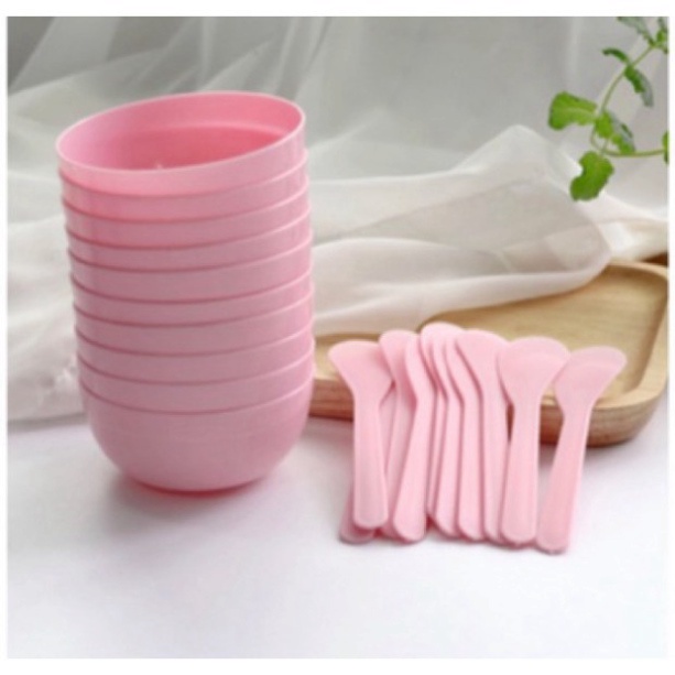 Combo 10 bát+ thìa đắp mặt nạ dùng spa thẩm mỹ viện