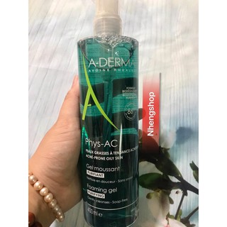 Sữa rửa mặt Aderma Phys-AC Gel moussant