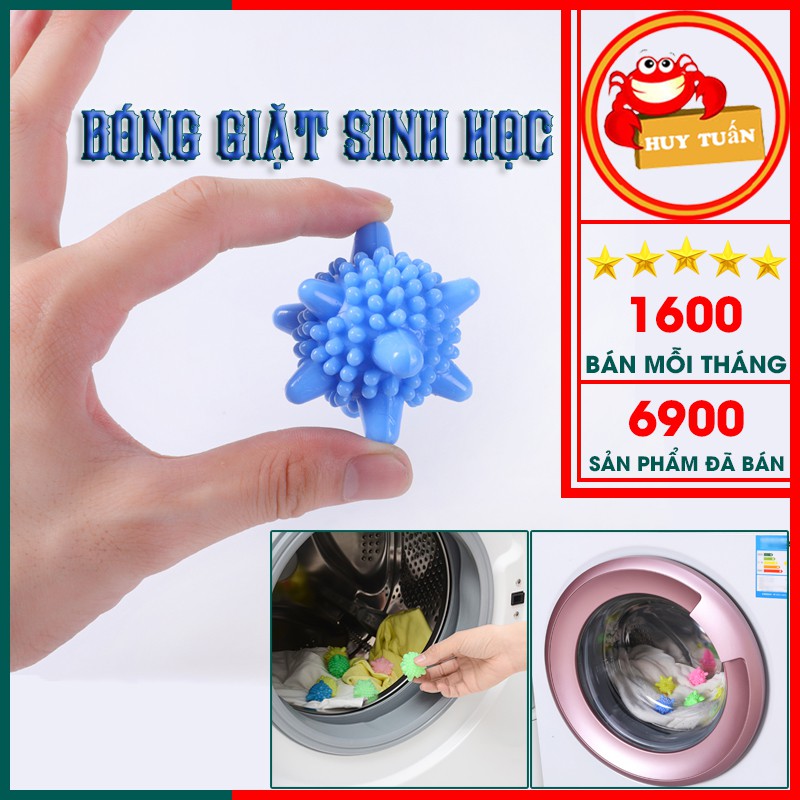 Bóng giặt quần áo - bóng giặt sinh học - bóng gai giặt đồ thông minh chống nhăn (BGM01)