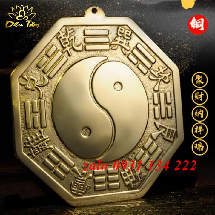 gương bát quái phong thủy đồng nguyên chất