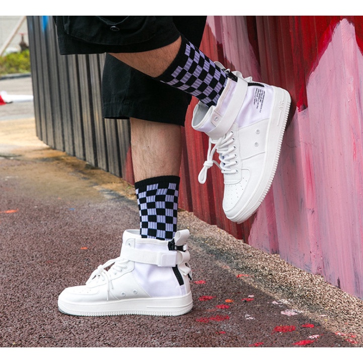 Tất Vớ CARO cao cổ nam nữ, Vớ Unisex, Vớ thể thao, Vớ phong cách đường phố.