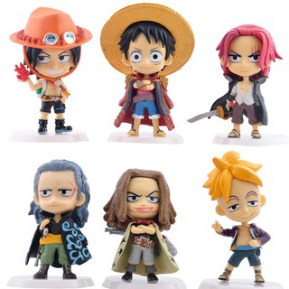 Bộ 6 Mô Hình Nhân Vật Hoạt Hình One Piece