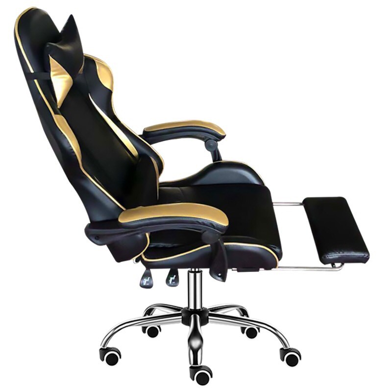 CHAIR - Ghế game cao cấp, chân xoay ngã 135 độ Thái Lan Mẫu E0201 có gác chân