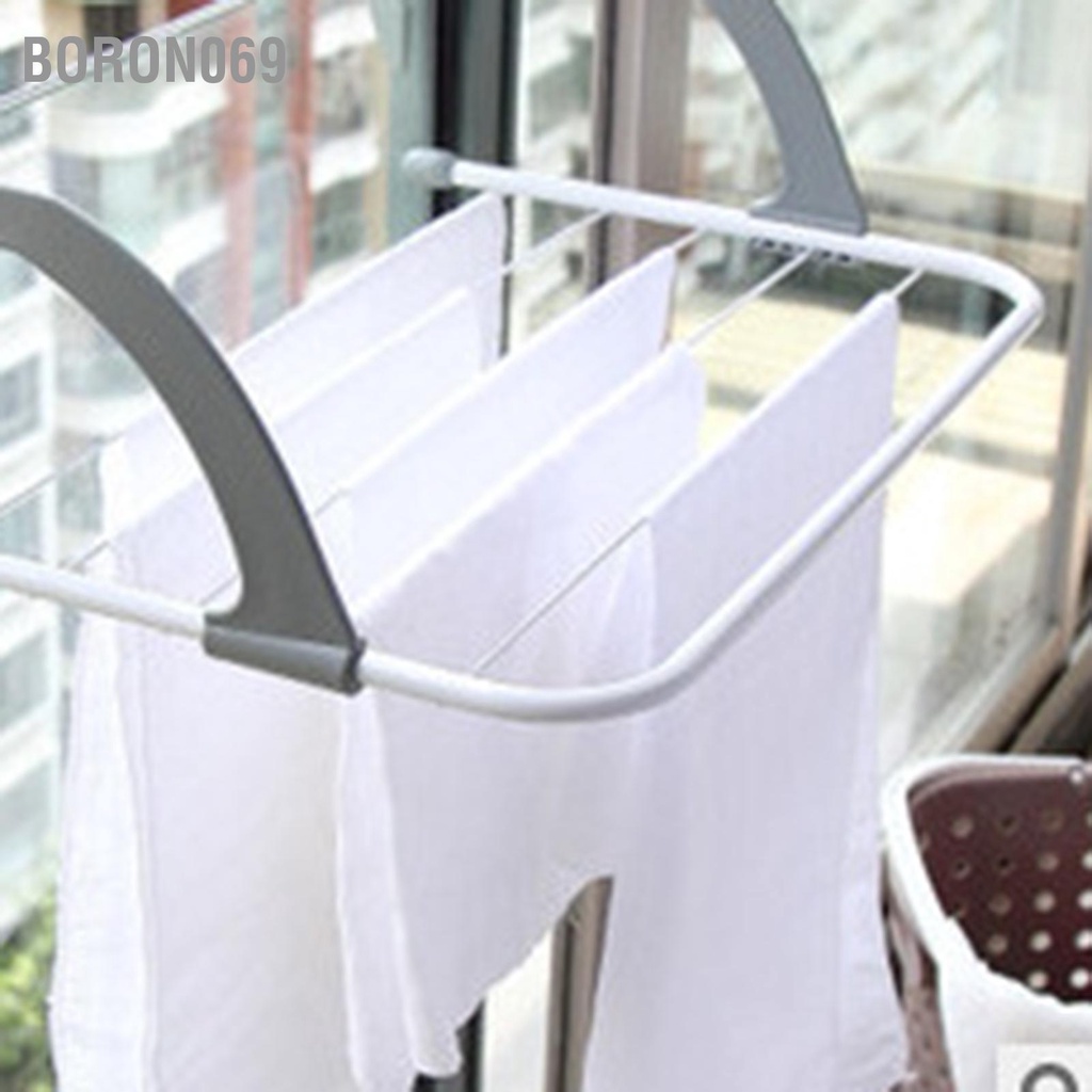 Boron069 Giá đỡ quần áo di động Racking đa năng đóng cửa giá treo cho lan can ban công
