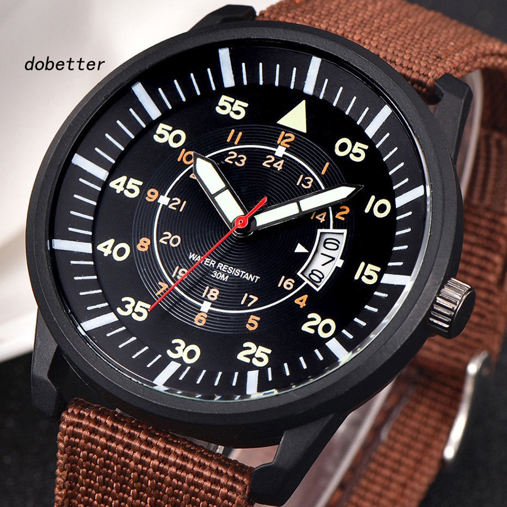 Đồng hồ đeo tay thể thao sang trọng bằng thép không gỉ mặt số phát sáng cho nam