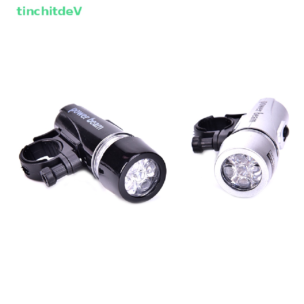 Bộ Đèn Pha 5 LED Chống Thấm Nước An Toàn Dành Cho Xe Đạp   [Mới]