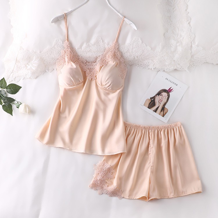 Q11.HCM LL153 Đồ bộ ngủ lụa satin sexy - Đồ bộ sexy - váy ngủ sexy cô chủ nhỏ chuyên sỉ | BigBuy360 - bigbuy360.vn