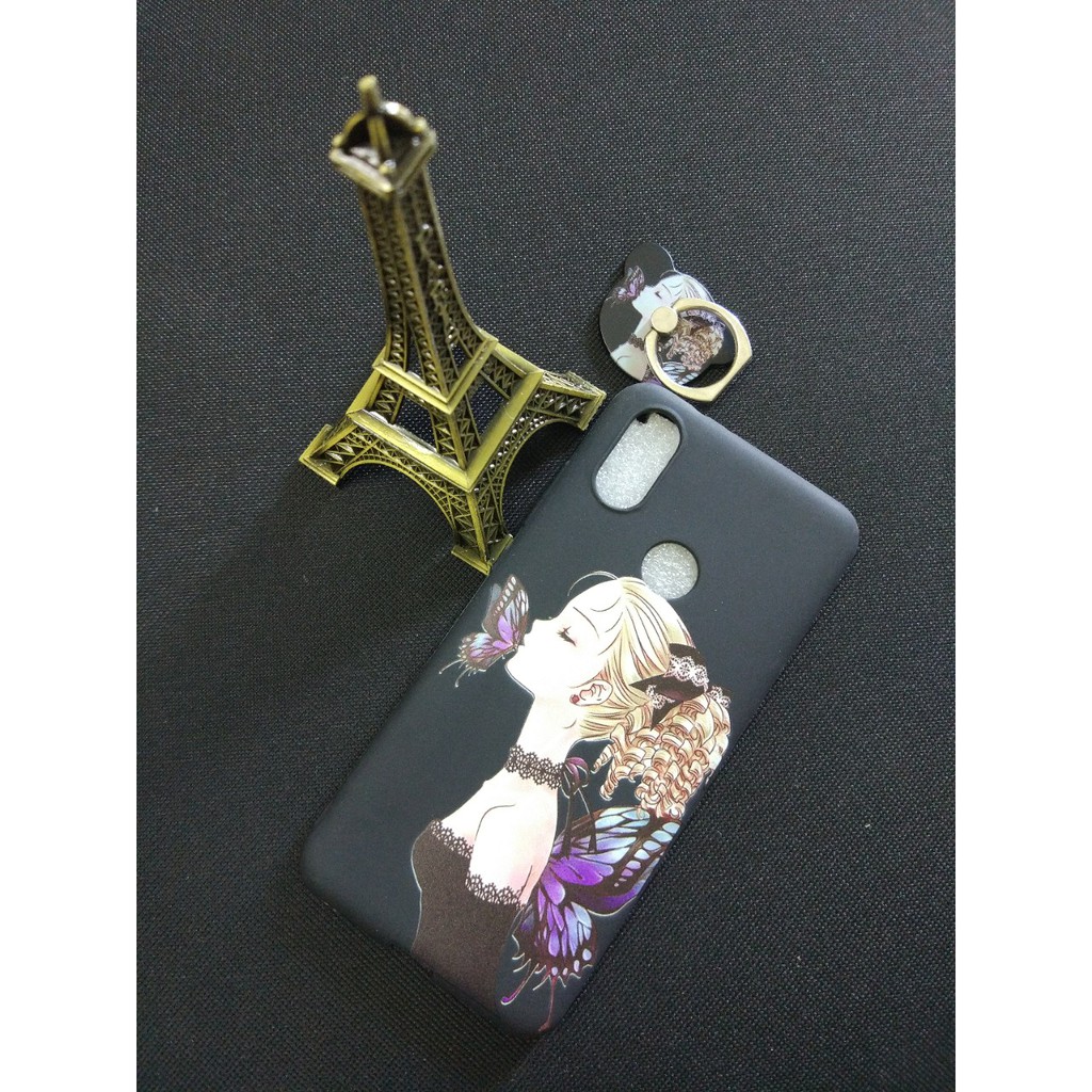 Ốp lưng xiaomi mi A2 / xiaomi mi 6x chất liệu cao su in hình đẹp mắt ( tặng iring )